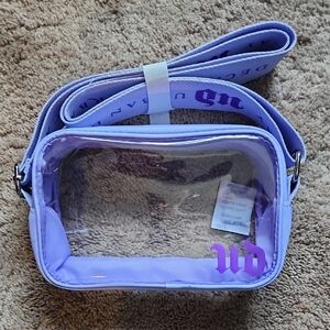Urban decay clear zipper crossbody bag